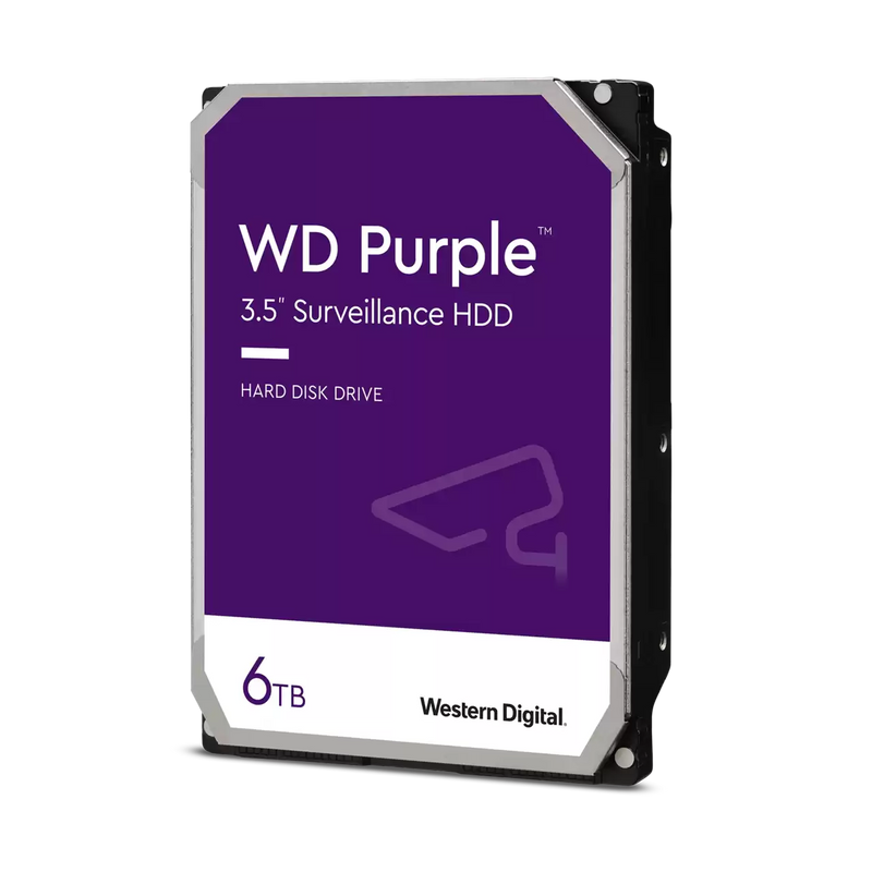 WD 6TB Purple WD64PURZ Surveillance 3.5" SATA 5400rpm 256MB Cache HDD