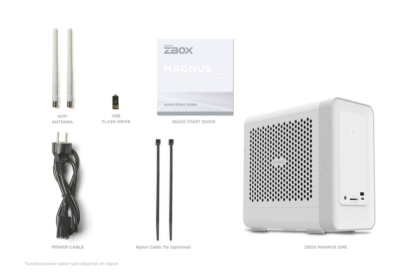 ZOTAC MAGNUS ONE ERP74070W-BE1-W4B White Gaming mini Barebone 迷你電腦 (i7-13700/RTX4070/16GB/1TB SSD/Windows 11 Home) ZBOX-ERP74070W-BE1-W4B