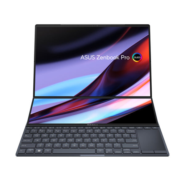 ASUS Zenbook Pro 14 Duo - Black / 14.5 + 12.7 Touch / 3K 2880x1800,OLED / i9-13900H / 32G / 1TB SSD / RTX4050,6GD6 / W11H (2年保養) - UX8402VU-OLED-TB9077WT