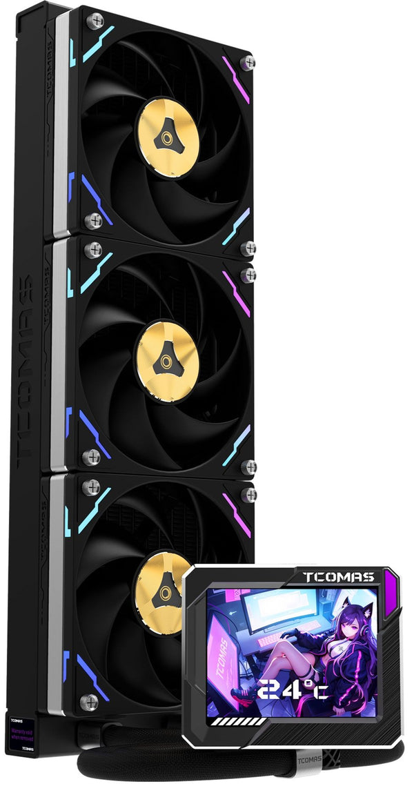 TCOMAS LG700 PRO (INTEL) 360mm Black CPU Liquid Cooler (TH-TLG73IB)