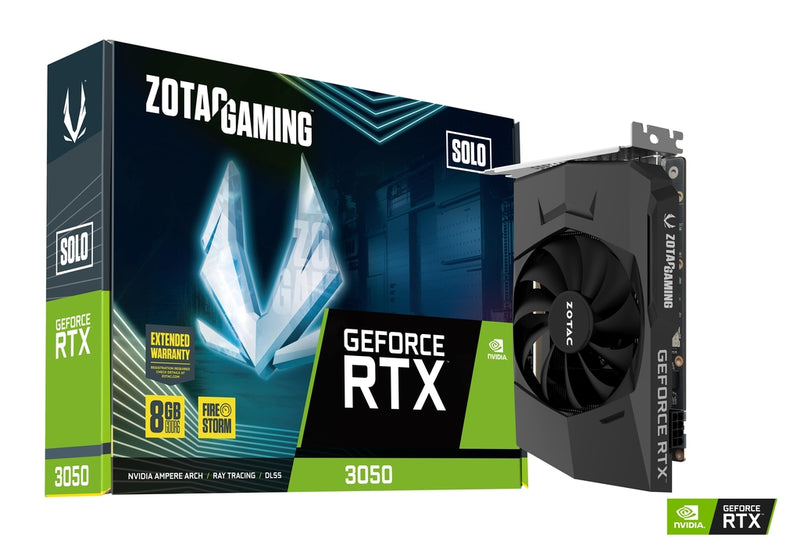 ZOTAC GAMING GeForce RTX 3050 SOLO 8GB GDDR6 ZT-A30500G-10L