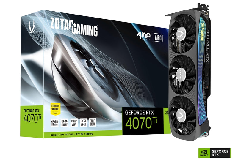 ZOTAC GAMING GeForce RTX 4070 Ti AMP AIRO 12GB GDDR6X ZT-D40710F-10P