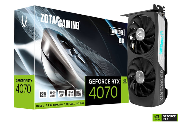 ZOTAC GAMING GeForce RTX 4070 Twin Edge 12GB GDDR6 ZT-D40740H-10M